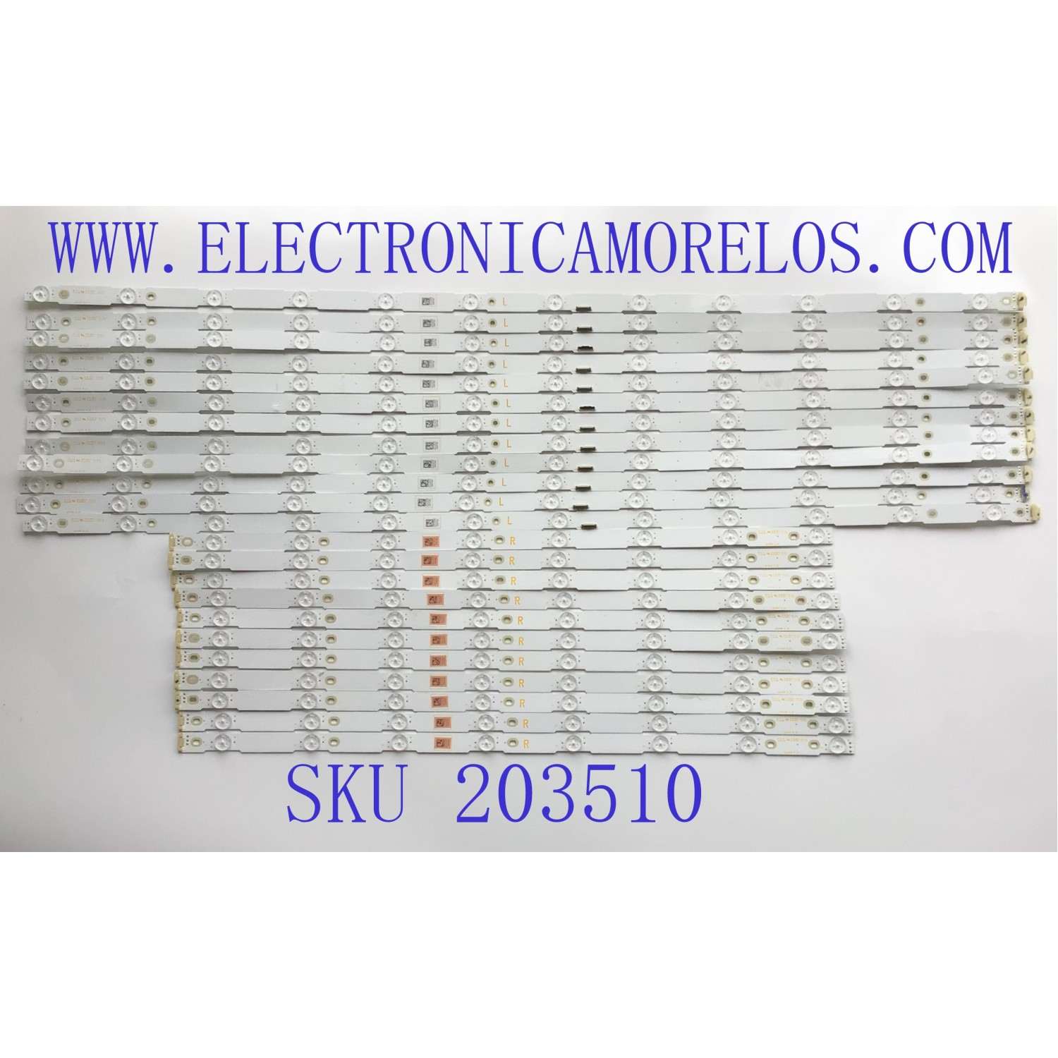 KIT DE LED'S PARA TV SONY ((INCOMPLETO SOLO 23 PIEZAS)) / NUMERO DE PARTE LB75018 / LB75018 V0_01 / LB75018 V1_01 / PANEL'S YD8F007DND01B / T750QVF05 / MODELO XBR-75X900F / XBR75X900F / NOTA IMPORTANTE:KIT CONSTA DE 24 PIEZAS EN TOTAL